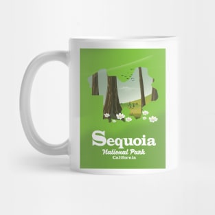 Sequoia National park map Mug